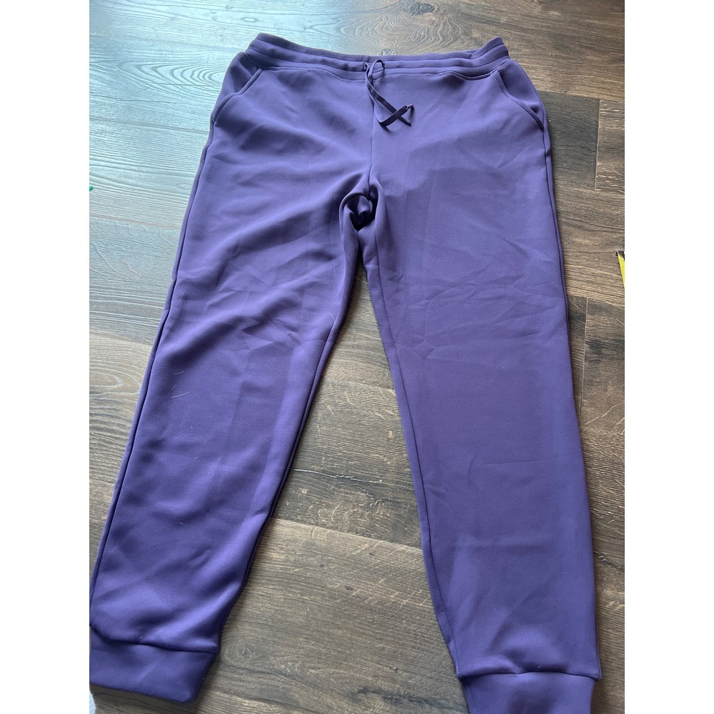 32 Degrees Heat Womens Purple Joggers Drawstring Sweatpants‎ Size Large Large